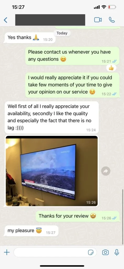 WhatsApp fast activation response chat screenshot 2